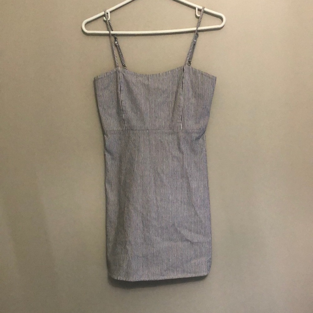 Blue and white stripped brandy Melville dress